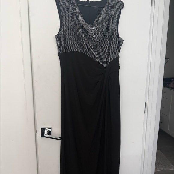 Scarlett Dresses & Skirts - Scarlett Black Maxi Dress with Silver Metallic Bodice